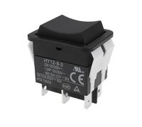 Create idea Interruptor basculante HY12-9-3 de 6 pines, 125/250 V, 20 A/2 HP, para herramientas eléctricas industriales y equipos eléctricos