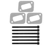 Create idea Juego de 3 juntas de silenciador con pernos de silenciador compatibles con los modelos de motosierra Husqvarna 340/345/346XP/350/351 funda silenciadora para motosierra