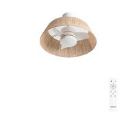 WIND LAMP NATURAL WOVEN - Ventilador De Techo 25W Silencioso Ø60cm Con Luz LED Con Luz
