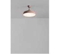 CREATE - Ventilador de techo 40 W silencioso Ø107 cm aspas retráctiles y lino con luz LED - M - con luz - WIND CLEAR CONTOUR Linen mocha