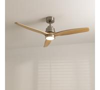 CREATE - Ventilador de techo 40W silencioso Ø132 cm, 6 velocidades, Función Invierno/Verano - Motor Níquel - WIND STYLANCE