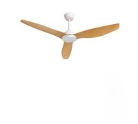 CREATE - Ventilador de techo 40W silencioso Ø132 cm, con o sin LUZ, Color motor Blanco, Material Aspas ABS - WIND BALANCE