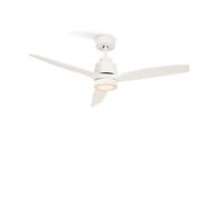 CREATE - Ventilador de techo 40W silencioso motor blanco aspas 100% madera de color blanco, varios tamaños - WIND STYLANCE