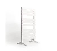 CREATE / Warm Towel 500W / Toallero eléctrico Blanco con Patas / 103x5x55 cm/para Suelo o Pared. Temporizador. Pantalla LCD. bajo Consumo