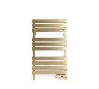 WARM TOWEL - Toallero Eléctrico De Suelo O Pared 500W Oro Cepillado