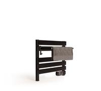 CREATE / Warm Towel Mini/Toallero Eléctrico de Suelo o Pared Negro con Estante / 52,3x8x55,8cm / Bajo Consumo, secatoallas, silencioso, Ultrafino, 150 W