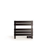 CREATE / Warm Towel Mini/Toallero Eléctrico de Suelo o Pared Negro sin Patas / 52,3x8x55,8cm / Bajo Consumo, secatoallas, silencioso, Ultrafino, 150 W