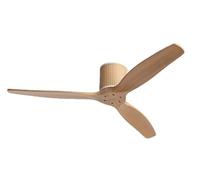 CREATE / WIND CALM CUSTOM RATTAN/Ventilador de techo ratán claro aspas madera clara con mando / 40W, Silencioso, Ø132 cm, 6 velocidades
