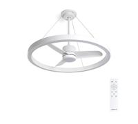 CREATE / WIND HALO/Ventilador de techo con luz con mando / 36W. Silencioso. Ø107 cm. doble luz. programable de 1 a 4h. 6 velocidades. luz LED 3 temperaturas. temporizador. función verano-invierno