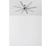 CREATE / WIND INDUSTRIAL XL/Ventilador de techo níquel con mando / 40W, Silencioso, Ø165 cm, 6 velocidades, programable, función verano-invierno