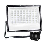 CREATESTAR Focos LED Exterior 150W, Proyector LED Exterior, foco exterior de 15000LM Floodlight IP66 Impermeable, foco blanco frío de 6500K, luz de inundación para jardín, almacén, patio