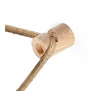 creative cables Descentralizador, Gancho en V de Techo o Pared en Madera para Cable eléctrico Textil - Neutro