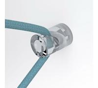 creative cables Descentralizador, Gancho en 'V' de Techo o Pared para Cable eléctrico Textil - Transparente