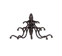 Creative Co-op Cast Iron Wall Hooks, Rust