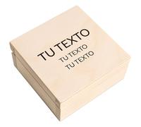 Creative DECO Caja de Regalo con tu Texto Personalizado para Cumpleaños | Caja Madera de Recuerdos Personalizada | Para Mujeres, Hombres y Parejas | Impresión | Personalizadas Personalizados