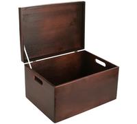 Creative DECO Marrón Grande Caja Madera Decorativa Almacenaje 40x30x24cm