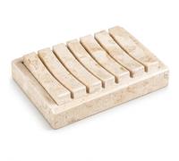 Creative Home Champán Mármol 2 pc Jabonera Colección SPA, Beige