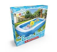 Creative Kids Pool - Piscina Hinchable (Rectangular, 262 x 175 x 51 cm, máx. 778 litros, 2 Anillos), Color Azul