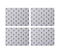 Creative tops juego de 4 manteles individuales rectangulares con estam