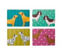Creative tops juego de 4 manteles individuales rectangulares con estam