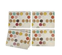 CREATIVE TOPS Juego de 6 manteles Individuales, Parte Posterior de Corcho, diseño de vinos, Madera, Multicolor, Medium Placemats