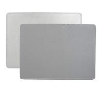 CREATIVE TOPS Manteles Individuales, 29 x 21.5 cm, 4 Unidades, Color Plateado