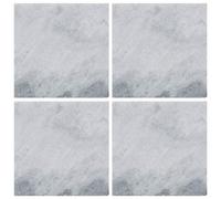 Creative Tops Naturals - Posavasos de mármol Blanco, 10 cm, Juego de 4