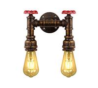 Creativo Lámpara de Pared Vintage Aplique de Pared Industrial Luz de Pared | Retro Tubería de Agua, Hierro E27 60W Max, para Restaurante Cafe Bar Pasillo Escaleras Cocina Dormitorio