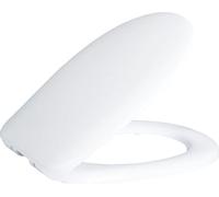 Creavit Duroplast: Asiento de inodoro, acero inoxidable, bisagras con cierre automático, color blanco