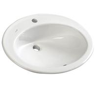 Creavit TROPICO, lavabo de cerámica, 58x46 cm, para encastrar, color blanco