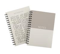 crelando® Pack de libretas A5 (beige/grau A5)