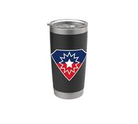Cresta de Juneteenth Vaso térmico de acero inoxidable de doble pared
