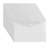 CRESZZLE 20 fundas plastico a4 transparente, plasticos archivador, folders transparentes a4 - Utilizado para la vida diaria y viajes, adecuado para estudiantes, profesores, etc.