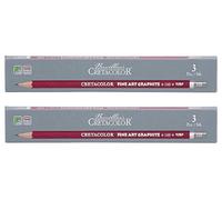 Cretacolor Cleos Fine Art Graphite HB - Juego de 3 lápices (2 unidades)