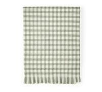 CREVENT Manta de Punto Bohemia de Estilo rústico para sofá, sillón, Cama, salón, decoración, Suave, cálida, cómoda, Ligera, para Primavera, Verano, otoño, 127 x 152 cm, a Cuadros Verdes