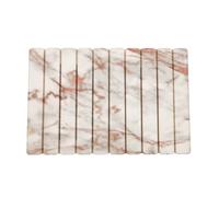 CREVICOSTA QUALITY MARK MARCAS DE CALIDAD - Alfombrilla diatomita de baño de Secado rápido y Antideslizante 60 x 39 cm (Mármol Blanco)