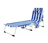 CREVICOSTA QUALITY MARK MARCAS DE CALIDAD - Aquarius 2012 - Tumbona de Playa Plegable, reclinable y de 4 Posiciones (Marinera)