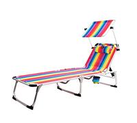 CREVICOSTA QUALITY MARK MARCAS DE CALIDAD - Arena 1004 - Tumbona de Playa con TOLDO, Plegable y reclinable. 4 Posiciones (Orgullo)