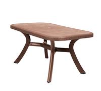 CREVICOSTA QUALITY MARK MARCAS DE CALIDAD - Caribe - Mesa Luxe Rectangular de Resina. 150 x 90 x 72 cm (Chocolate)