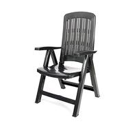 CREVICOSTA QUALITY MARK MARCAS DE CALIDAD - Carmen - Sillón de Resina Plegable y de 5 Posiciones (Antracita)
