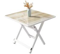 CREVICOSTA QUALITY MARK MARCAS DE CALIDAD - Mesa Cuadrada Plegable Moldeada por inyección de 80 x 80 x 75 (Madera)