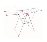CREVICOSTA QUALITY MARK MARCAS DE CALIDAD - Tendedero Mediano Plegable con Alas. Ajustable en 3 Alturas (Rosa)