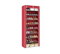 CREVICOSTA QUALITY MARK MARCAS DE CALIDAD - Zapatero-Armario Tela 9 Baldas (Rojo)