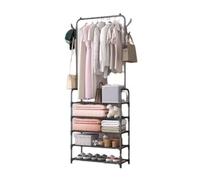CREVICOSTA QUALITY MARK MARCAS DE CALIDAD - Zapatero y perchero AM, 5 estantes, 16 tubos 60 x 29,5 x 170 cm