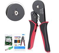 Crimpadora de Terminales Alicates 0.08-16mm²/AWG28-5 & 30PCS 16mm² Conectores/crimpadora punteras 16mm, Alicates de Terminales