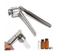 Crimpadora de Viales Manual para Tapas Flip Off de 13mm y 20mm, Encapsuladora de Botellas en Acero Inoxidable | Sellador Portátil para Perfumes, Aceites Esenciales y Muestras de Laboratorio