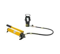 Crimpadora hidráulica 15T 16 a 500mm2 terminales de cable bomba manual | Crimpadora, 45 Acero Amarillo Negro 15,00 kg 15T Presión 16-500mm2 13 Matrices ZG3/8 Rosca Bomba de Mano Hidráulica