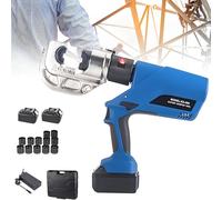 Crimpadora hidráulica eléctrica, alicates de cable alimentados por batería de litio, herramienta recargable para terminales de cobre y aluminio, batería de 4.0 ah incluida