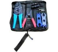 Crimpadora y cortante con funda conectores solares mc4