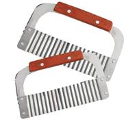Crinkle Cutter for Potatoes French Fry Chopper Kitchen Slicer Cutting Tool